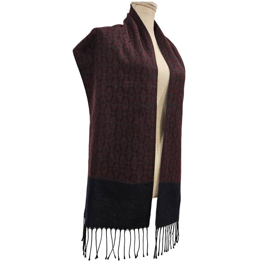 Geoffrey‎ Beene Cashme Scarf Made in Italy Geometric Wrap